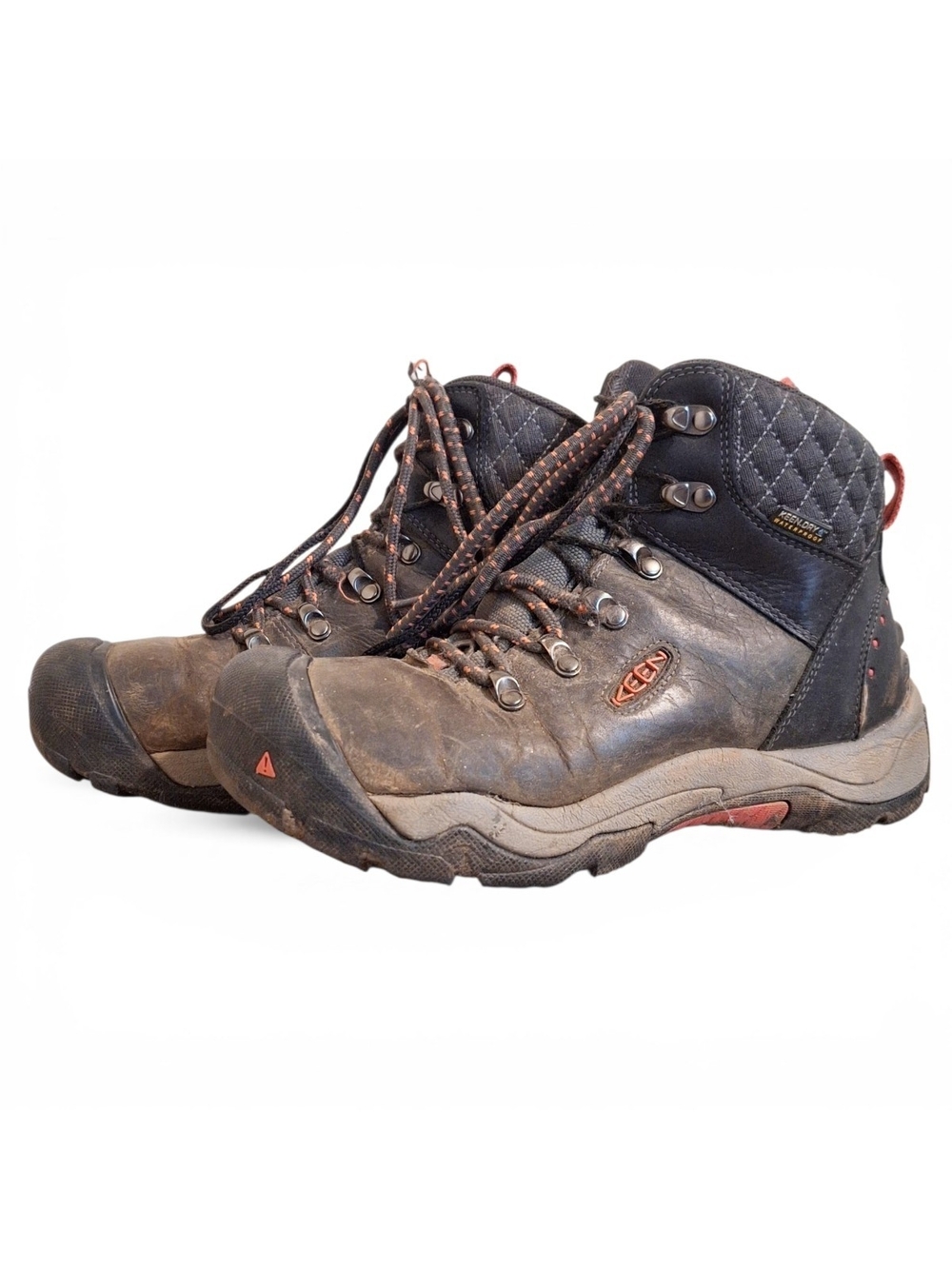 ✨️KEEN Women's Brown Hiking Boots - Rugged Waterproof Trail Boots! New Laces! - Picture 6 of 16
